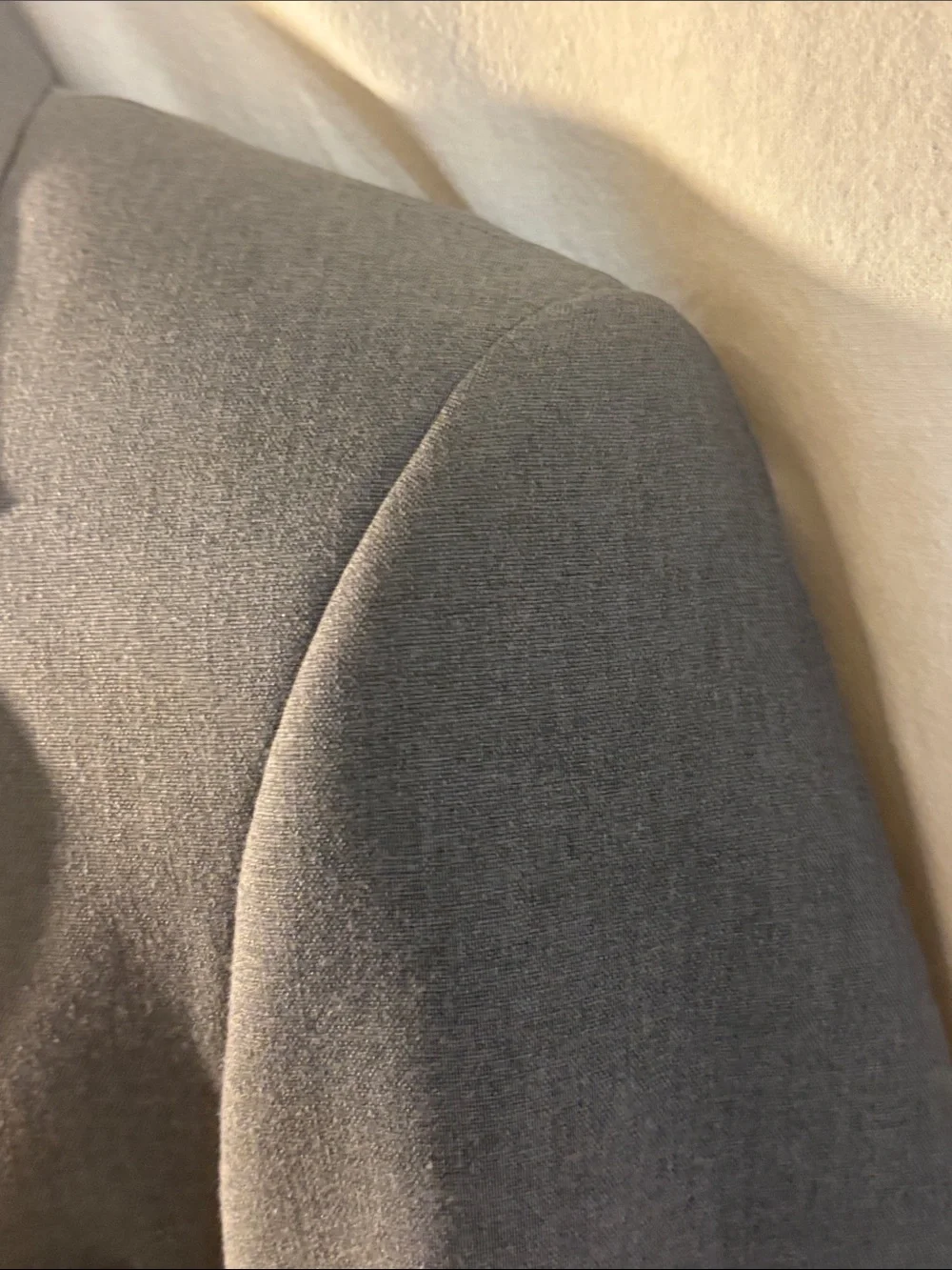 Classic Men's Gray Two-Button Blazer sport coat preppy pockets lined office J1